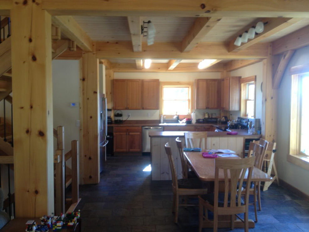 Finished kitchen interior