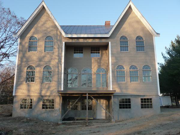 Finished exterior of a SIPs installation in Vermont